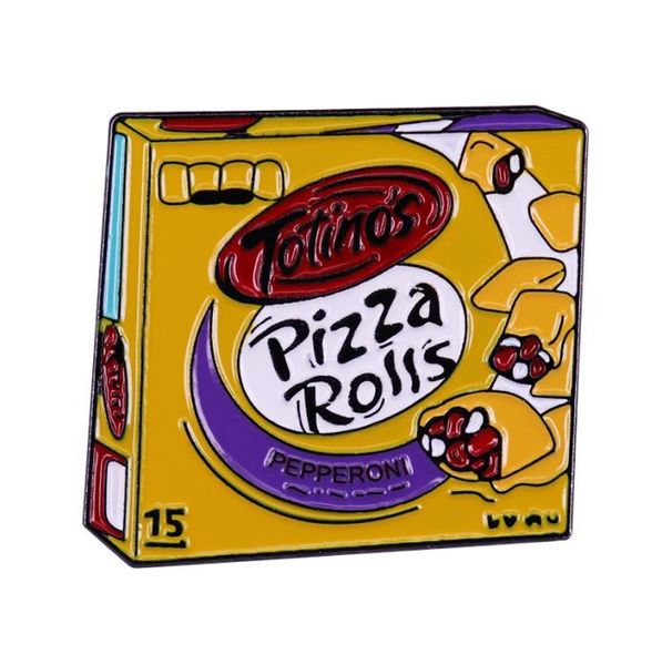 

totino039s pizza rolls enamel pins brooch collecting alloy lapel badges men women fashion jewelry gifts adorn backpack collar h5865631, Blue