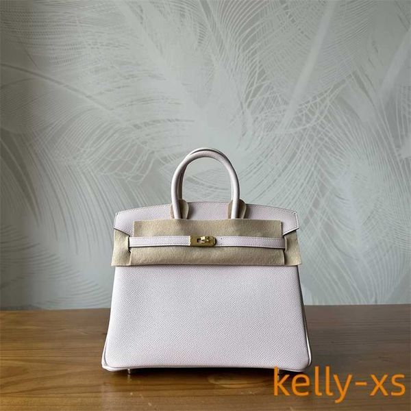 

designer 5a h ermess birkins handbag handmade wax thread handheld women's bag palm pattern epsom cowhide purpleqq