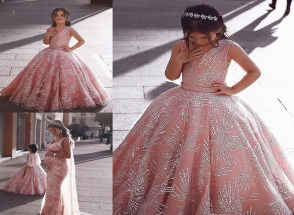 

lovely flower girls dresses dubai style daughter toddler pretty kids pageant formal first holy communion gown for country garden c4734739, White;blue