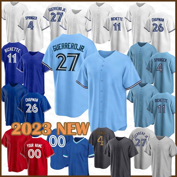

mens baseball jersey 27 vladimir guerrero jr. 11 george bell 29 joe carter 12 roberto alomar 14 justin smoak 47jack morris happ, Blue;black