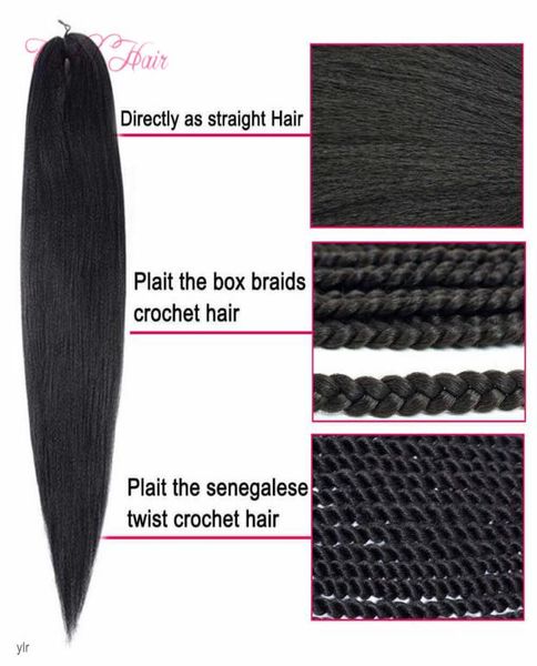 

easy synthetic prestretched ombre crochet braid hair fashion new extensions 24inch for black women9352389