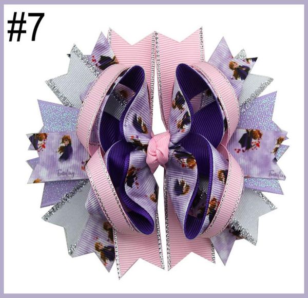 

60pcs princess hair bows girl hair clips hair accessories04085760, Slivery;white