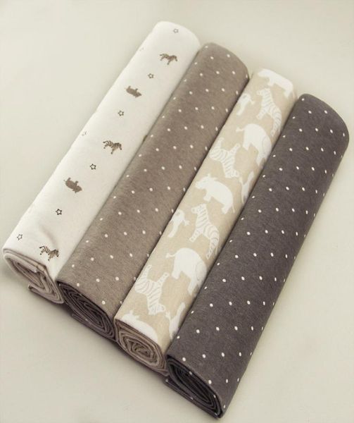 

100cotton baby blanket 4pcslot flannel baby quilt receiving newborn colorful cobertor baby bedsheet supersoft blanket 100x76cm y5187480