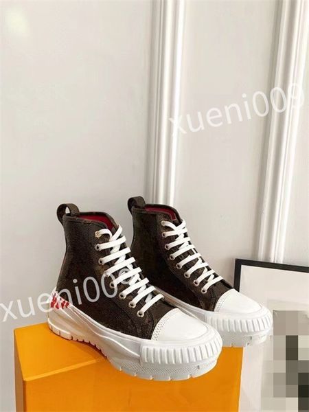 

new luxurys designer casual shoes women sneakers rubber trainers genuine leather sneaker multicolor lace-up skate shoes size 35-41 dc220519, Black
