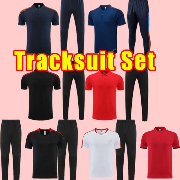 

training suit 23 24 sancho soccer tracksuits rashford football shirt 2023 2024 ronaldo martinez fred malacia eriksen manchester shaw polo b., Black