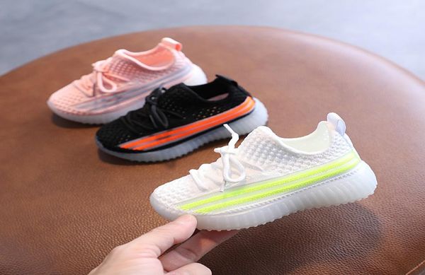 

kids shoes summer new boys sports shoes breathable mesh children first walkers girls infant toddler shoes luminous bottom4103833