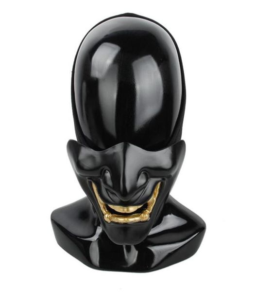 

tactical ar 15 accessories airsoft samurai mask half face action wisdom mask shooting cs game camouflage mask for hunting7486896