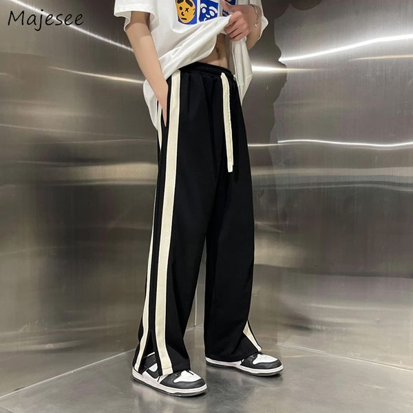 

men s pants casual men summer all match fashion black high street hip hop ulzzang college teens european stylish handsome drawstring 230701