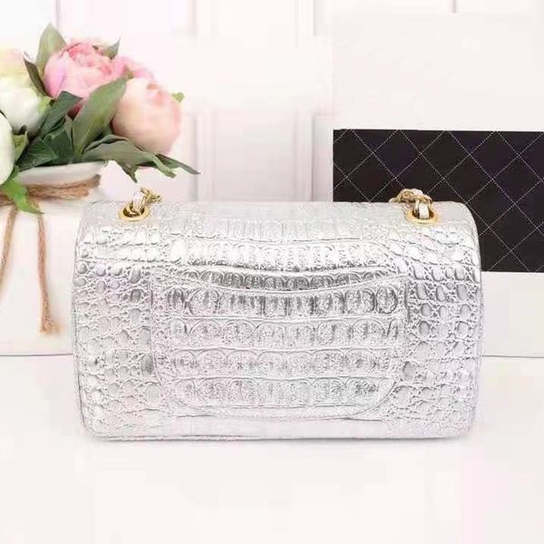 

designer bag crocodile leather cc bag tannin jeans cowboy crossbody bag chain genuine leather shoulder bag love heart handbag camellia silve