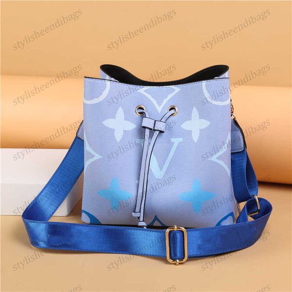 

designer bag women neoneo fashion shoulder bag classic flower leather bucket bag crossbody bag zipper shoulder bag