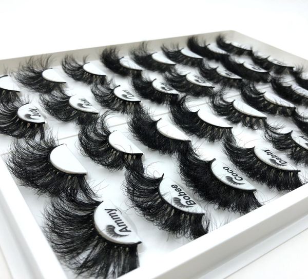 

3d mink eyelashes mixed styles 25mm full strip lashes with packaging box long eye lash fdshine2181696