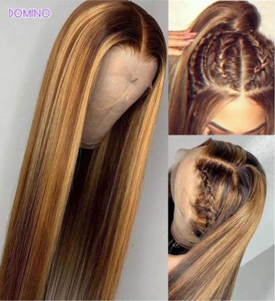 

highlight lace front wigs remy peruvian hair 13x4 frontal wig closure wig lace transparent honey blonde human hair body wave6622818188262, Black