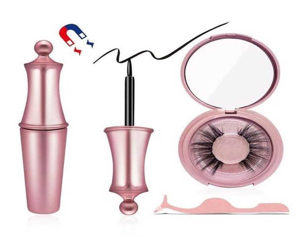 

no glue magnetic eyelashes long lasting eyelash comfortable magnetic eyeliner five piece make up set makeup mink eyelash 3768436