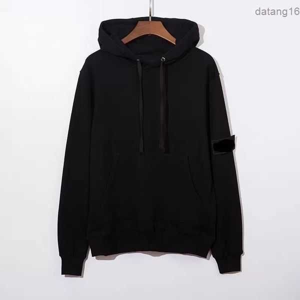 

designers mens stones island hoodie candy hoody women casual long sleeve couple loose o-neck sweatshirt 14 colors pz 2 grrf, Black