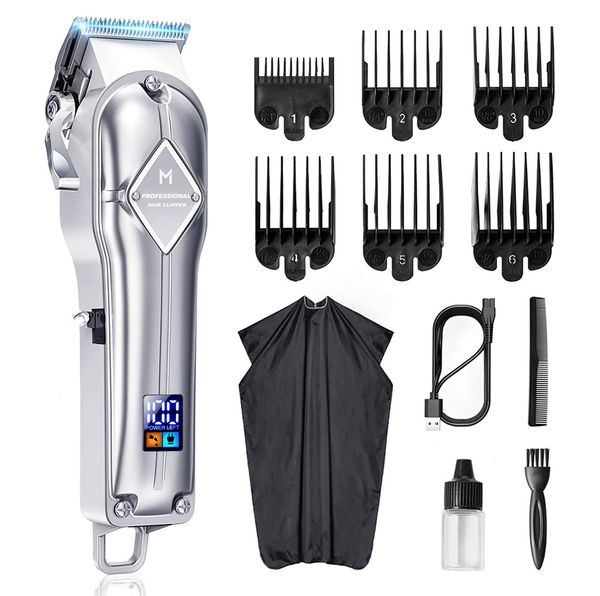 

clippers trimmers limural electric hair clippers for men professional cordless barber clippers rechargeable beard trimmer led display metal