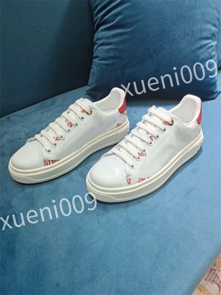 

luxurys designer casual shoes women sneakers rubber trainers genuine leather sneaker multicolor lace-up skate shoes size 35-41 dc220516, Black