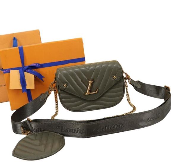 

5a brand design new wave multi-pochette bag trend handbags genuine leather designer ladies shoulder bags small underarm crossbody messenger