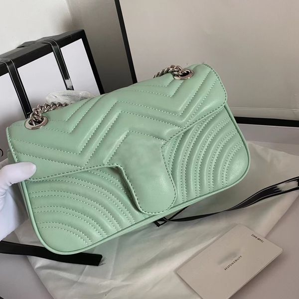 

designer fashion luxury handbag marmont shoulder bag women handbags chain circular bags classic bee tiger snake alphabet wallet 443497-3 26c
