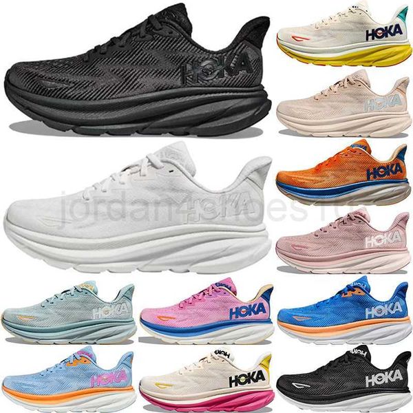 

hoka bondi 8 clifton 9 athletic shoes runner hokas carbon x2 triple black white light blue outdoor sports designer trainers lifestyle