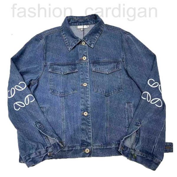 

women's jackets designer women summer light jacket vintage denim letter print designer coat woman long sleeve outerwear gs5x, Black;brown