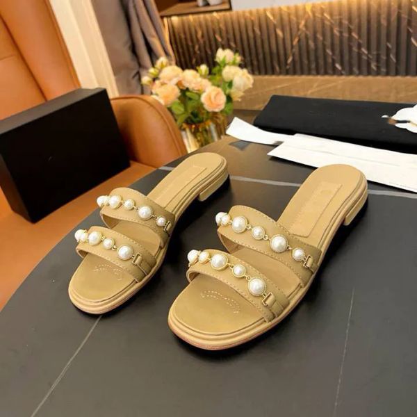 

casual shoes designer sandals leather platform slippers women ccity slide classic flip-flops summer fashion size 35-41, Black