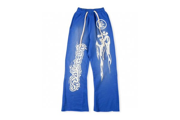 

luxury designers mens pants men pantsl hellstar studios blue flare pants sweatpants men jogger fashion hip hop casual pants, Black