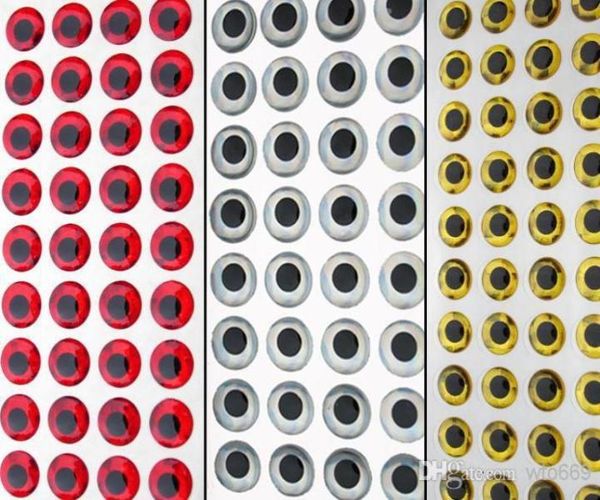 

1080 pcs 3d fish eyes fly tying lure making craft large size6485490