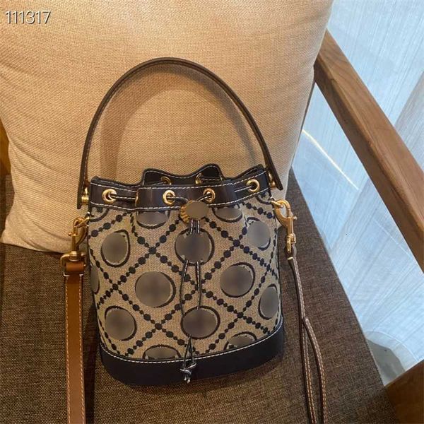 

tb embossed handheld water bucket bag luxury drawstring crossbody for celebrities temperament network red same style backpack, Pink;blue