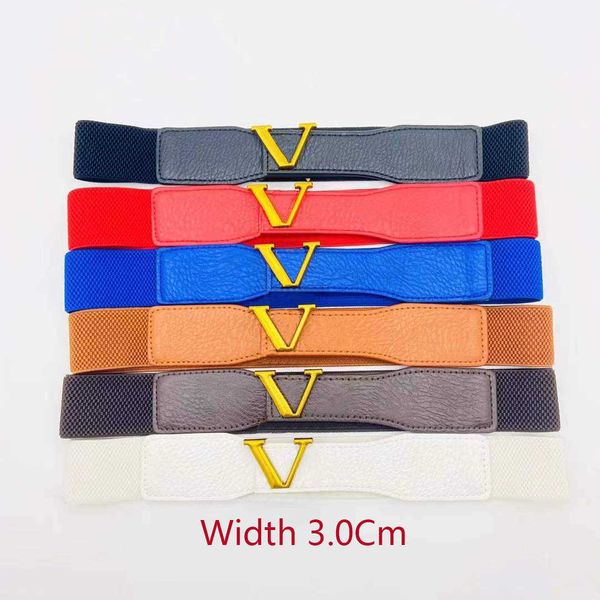 

fashion brand belts for women designer elastic belt women's luxury letter buckle waist chain dress accessories lady waistband girdle wi, Black;brown