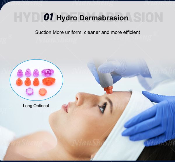 

15 in 1 hydra water facial cleaning hydra hidro facial diamond dermondbrasion machine, Black;white