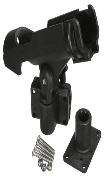 

rod holder rotating boat rail rod holder mount on kayak boat fishing pole rod rack holder propene polymer black7034017