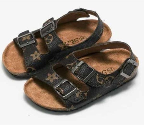 

2235 full size kids toddler child youth retro sandals boys girls designers summer shoes flat sandal anti skid beach bath outdoor 1396932, Black;red