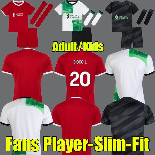 

4xl 23 24 mac allister soccer jerseys mohamed luis diaz alexander arnold gakpo darwin 2023 fan player version 2023 2024 3rd football men kid, Black;yellow