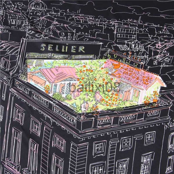 

scarves scarves manual hand rolled twill silk scarf women city center building print square scarves echarpes foulards femme wrap bandana hij, Blue;gray