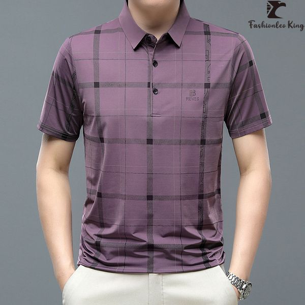 

men's polos summer polo shirt short sleeve tshirt male casual loose lapel shirts 230703, White;black