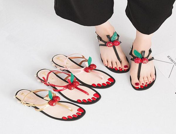 

shoes13christian13cl13louboutin13women s sandals new pearl cherry sandals european style word thick with soft bottom c5431920, White