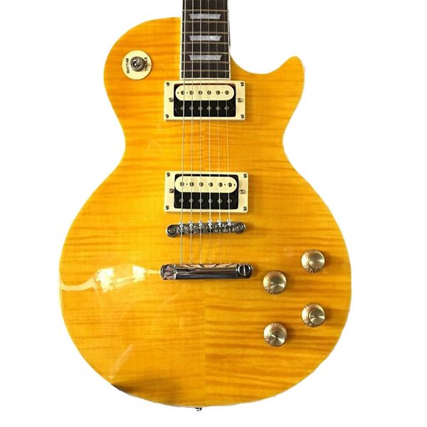 

new front yellow back red 6 string rosewood fingerboard electric guitar