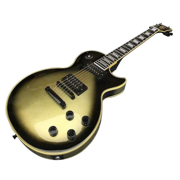

electric guitar yellow custom binding bridge with high quality