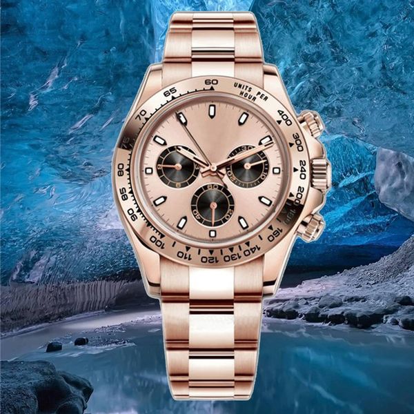 

men watch automatic movement mechanical watch full sapphire glass seriessimple silver dial gold steel strap master male wristwatch dhgate gi, Slivery;brown