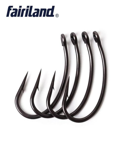 

100pcslot tfshg barbed hooks chemically sharpened ptfe coated high carbon steel carp fishing hook with hook box9735110