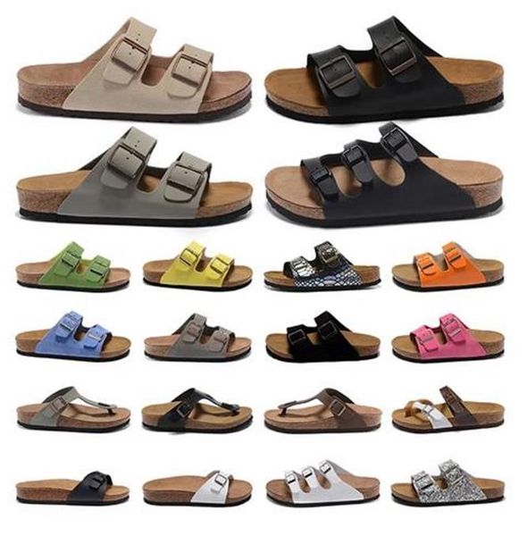 

birks designer sandals boston clogs men women slippers classic slides sliders arizona sandal suede snake leather slide clog flip flops slipp, Black