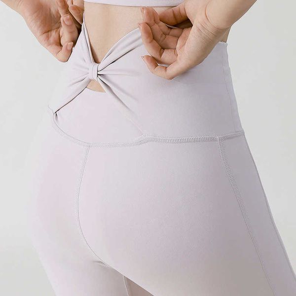 

yoga pants new women's tight sports yoga pants slim fit autumn no embarrassment line hip lifting nude fitness pants, White;red