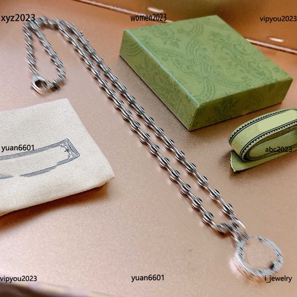 

designer women necklace letter bead chain jewelry fashion multi logo gravure printed pendant necklaces #including brand box new arrival, Silver