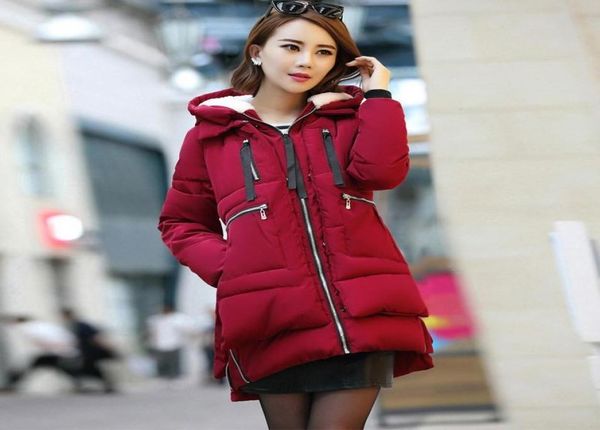 

maternity winter coat long hooded thicken down jacket casual coat for pregnant women pregnancy clothes outerwear plus size s5xl1820977, White