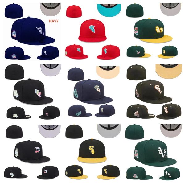 

2023 fitted hats snapbacks hat adjustable baskball caps all team man woman cotton outdoor sports embroidery cotton flat closed beanies flex, Blue;gray