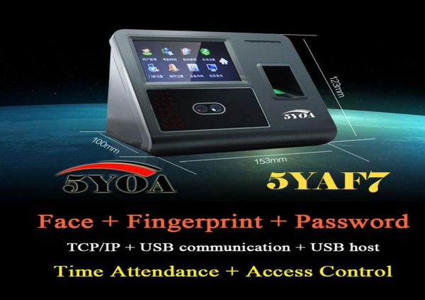 

face facial recognition device tcp ip attendance fingerprint access control biometric time clock recorder employee digital 5yaf74303450