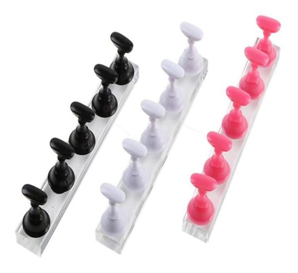

new health magnetic nail art tips polish practice holder showing shelf acrylic display stand manicure art tools accessories 5 colo3637138