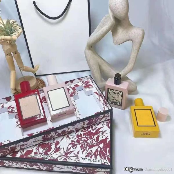 

parfum perfume women set su bloom gift sets 30ml 4piece famous brand designer cologne wholesale smell flora flower blossom scent fragrance 4