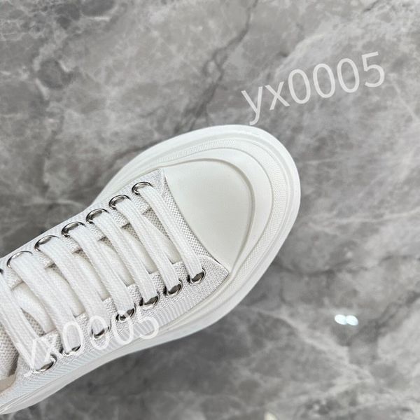 

2023 new luxury designer flat sneaker trainer casual shoes denim canvas leather white letter fashion platform mens womens low sneakers 35-46, Black