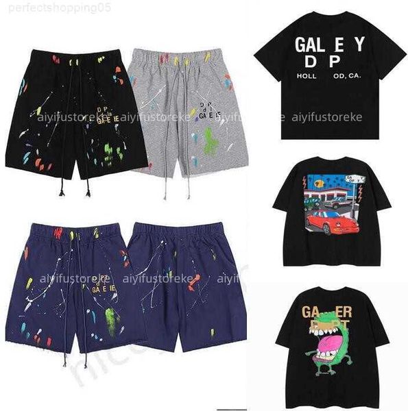 

2023 new mens shorts galleryse depts pants men women designer breeches galleryes cottons mans casual shirt luxurys clothing street, White;black